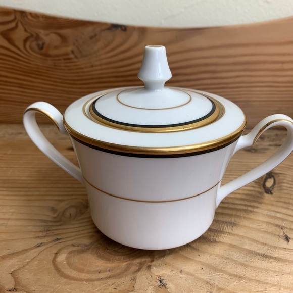 NORTAKE IVORY CHINA 7067 CORONET CREAMER AND SUGAR - Picture 3 of 10